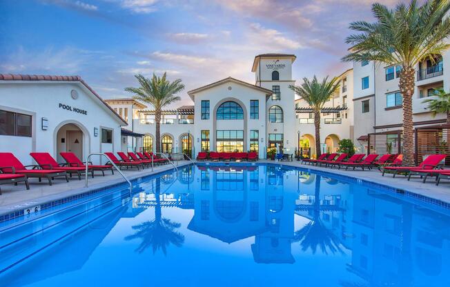 a large pool of water