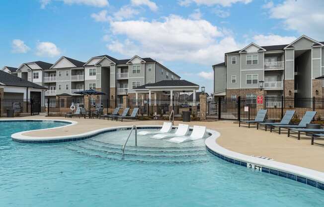 the pool at the preserve at polo ridge apartments