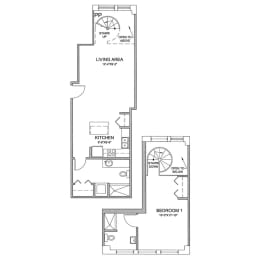 1 bed, 1 bath, 932 sqft, $1,750