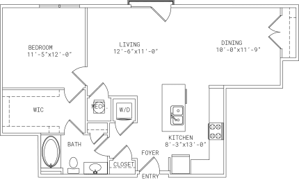 1 bed, 1 bath, 967 sqft, $2,250