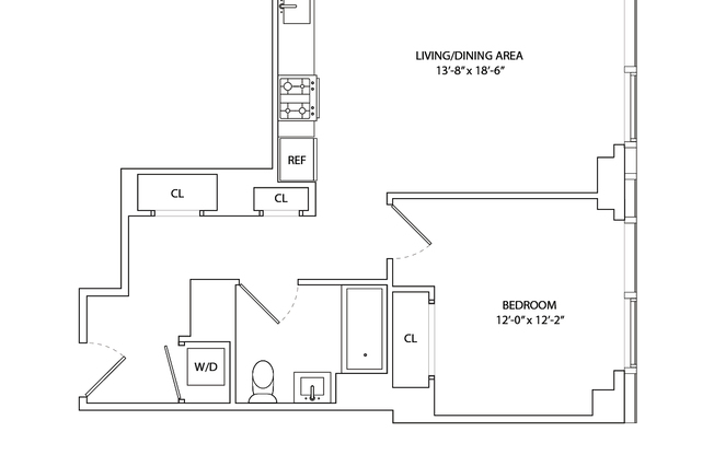 1 bed, 1 bath, $5,995, Unit 2110