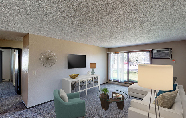 Mountain View Apartments - Living Room