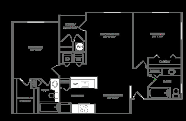 2 beds, 2 baths, 1,000 sqft, $2,665