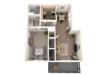 1 bed, 1 bath, 700 sqft, $1,320