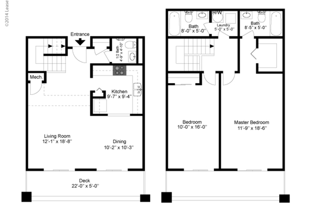 2 beds, 2 baths, 1,150 sqft, $4,700