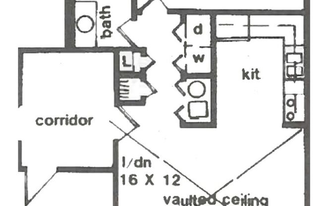 1 bed, 1 bath, $983, Unit 827-17 (Style J)