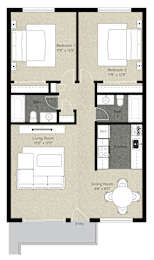 2 beds, 2 baths, 910 sqft, $3,215