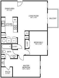 2 beds, 1 bath, 1,150 sqft, $1,499