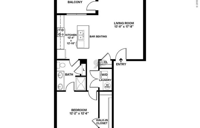 1 bed, 1 bath, 804 sqft, $1,416