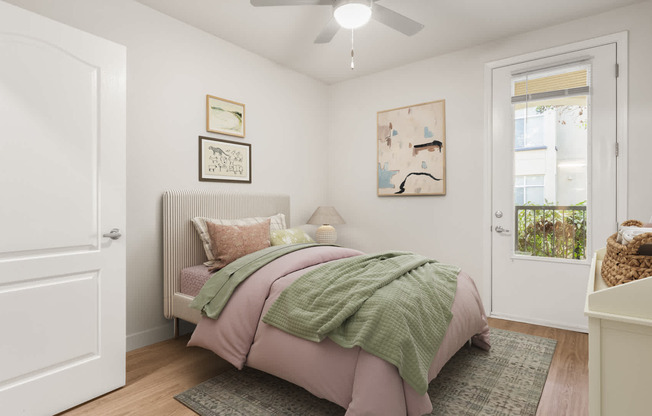 Bedroom with Hard Surface Flooring