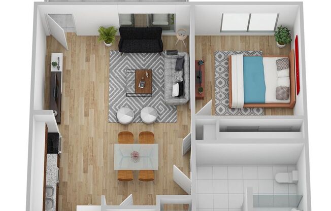 1 bed, 1 bath, 594 sqft, $1,549, Unit 126-213