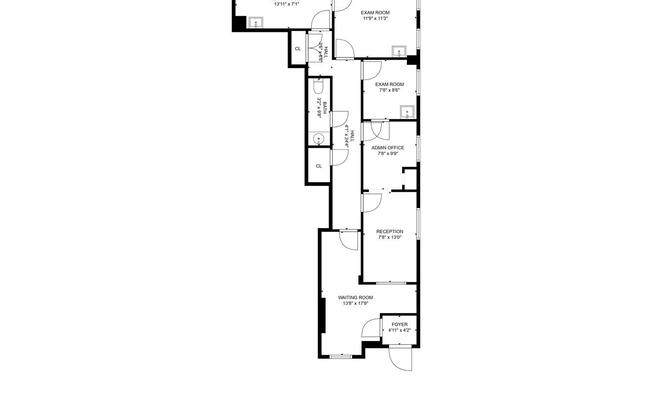 Studio, 1 bath, 854 sqft, $6,050, Unit 1A