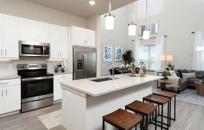 Spacious Kitchen Including Island with Breakfast Bar