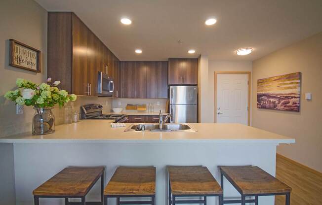 kitchen at Spyglass Hill Apartments, Bremerton, 98337