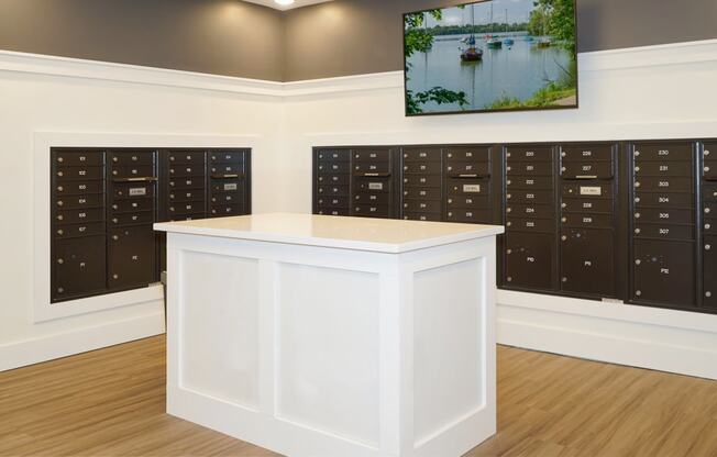 Mail area at Shady Oak Crossing, Minnetonka, MN, 55343