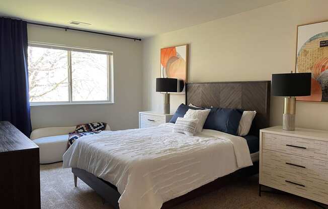 Gorgeous Bedroom at St. Charles at Olde Court Apartments, Pikesville, MD