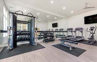 State Of The Art Fitness Center at The Apartments at Cambridge Court, Rosedale