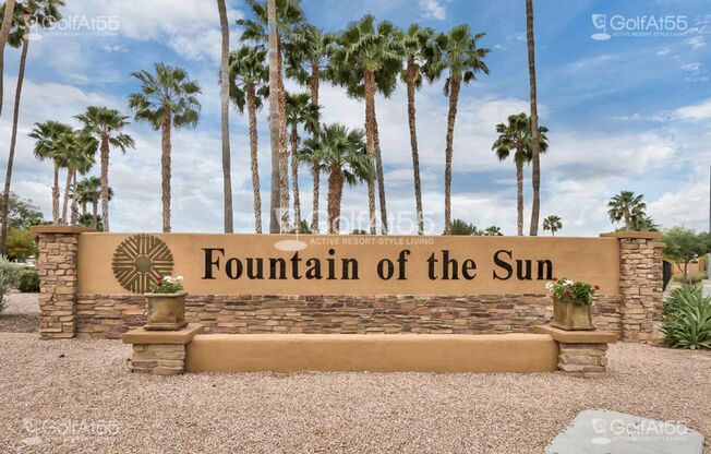 Furnished short term rental in highly desirable Fountain of the Sun! 55+