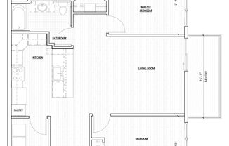 2 beds, 2 baths, 1,300 sqft, $2,399, Unit 419