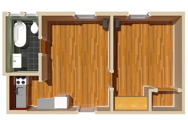 1 bed, 1 bath, $1,225, Unit 606