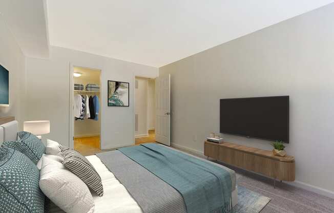 Bedroom With TV at Copper and Quarry Village, Maryland, 21209