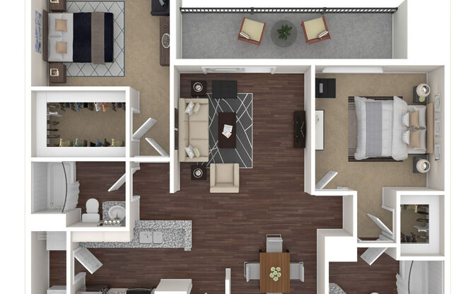 2 beds, 2 baths, 1,086 sqft, $2,710