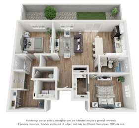 2 beds, 2 baths, 1,012 sqft, $1,950