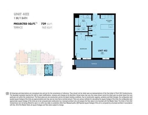 1 bed, 1 bath, 743 sqft, $3,200, Unit 402