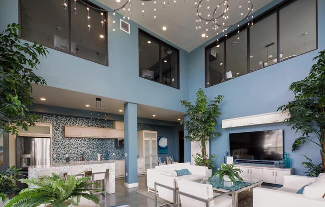 Lounge with an entertaining kitchen that supports hosting and community events.