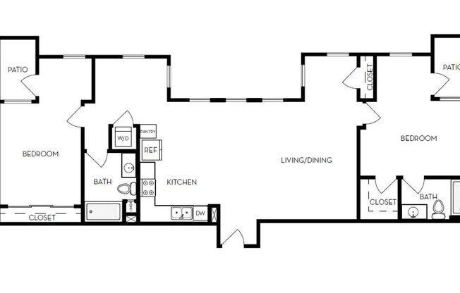 2 beds, 2 baths, 933 sqft, $3,715, Unit Unit 58