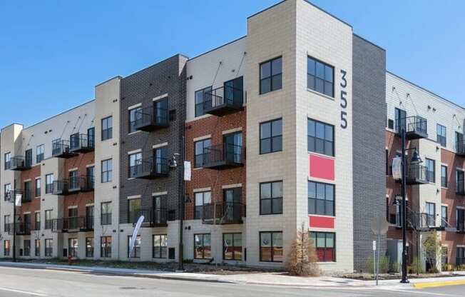 Building exterior at Panton Mill Station Apartments,J Street Property Services, LLC, Illinois