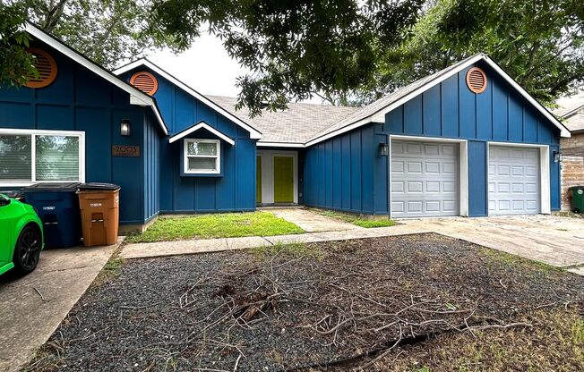 Large new in 2022 home with 2 car garage, fenced year and open spaces.