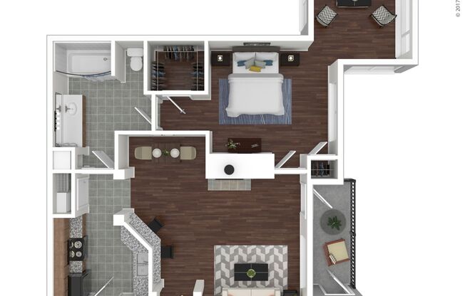 1 bed, 1 bath, 939 sqft, $2,615