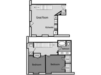 2 beds, 1 bath, 959 sqft, $2,100
