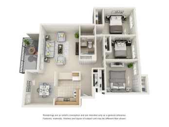 3 beds, 1.5 baths, 1,075 sqft, $1,864