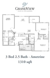 3 beds, 2.5 baths, 1,310 sqft, $2,160