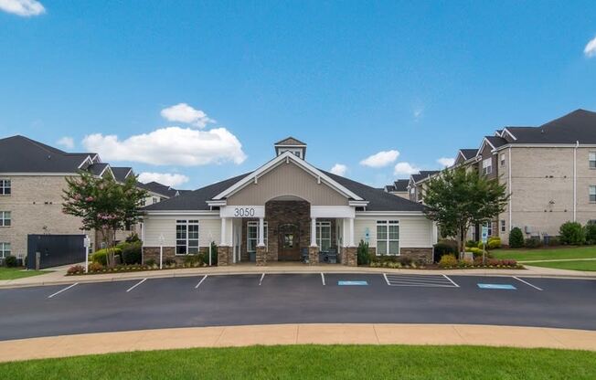 Exterior Clubhouse Views at West End at Fayetteville in Fayetteville, NC