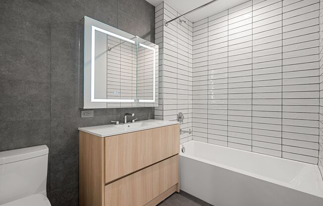 Studio, 1 bath, 444 sqft, $2,975, Unit 1-1C