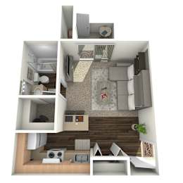 Studio, 1 bath, 324 sqft, $749