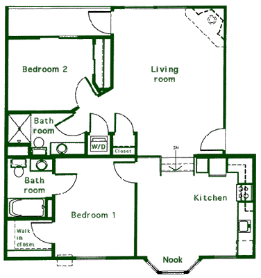 2 beds, 2 baths, 1,015 sqft, $1,210, Unit 209