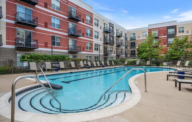 Resort Style Heated Pool at Avant at the Arboretum Apartments in Lisle, IL 60532