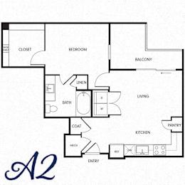 1 bed, 1 bath, 687 sqft, $1,295