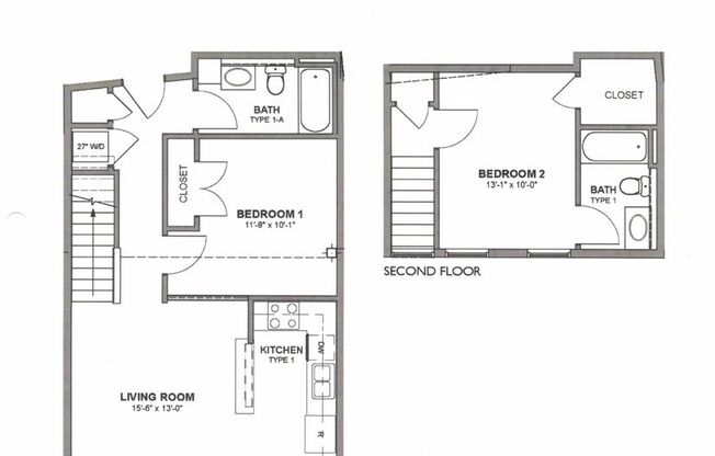 2 beds, 2 baths, 920 sqft, $1,150, Unit 116