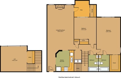 2 beds, 2 baths, 1,320 sqft, $2,486