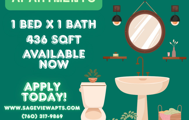 1 bed, 1 bath, 436 sqft, $1,895, Unit 71
