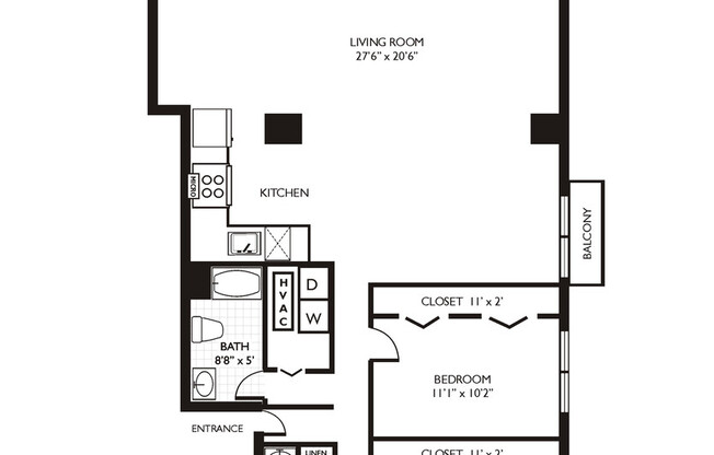 2 beds, 2 baths, 900 sqft, $2,550, Unit 302