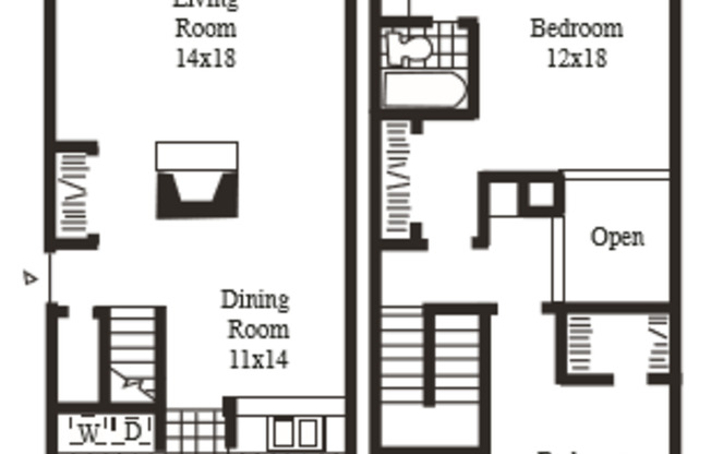 2 beds, 2.5 baths, 1,416 sqft, $2,220