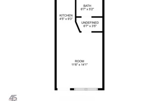 Studio, 1 bath, $725, Unit 09