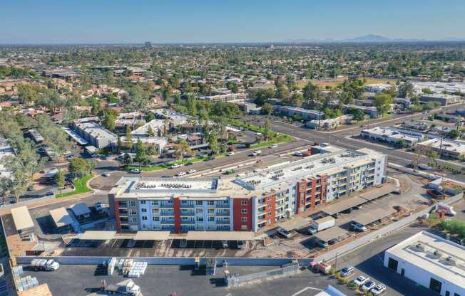 Aerial view at V on Broadway Apartments in Tempe AZ November 2020 (6)