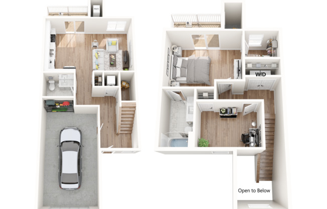 1 bed, 1.5 baths, 1,178 sqft, $2,199, Unit 4320-8